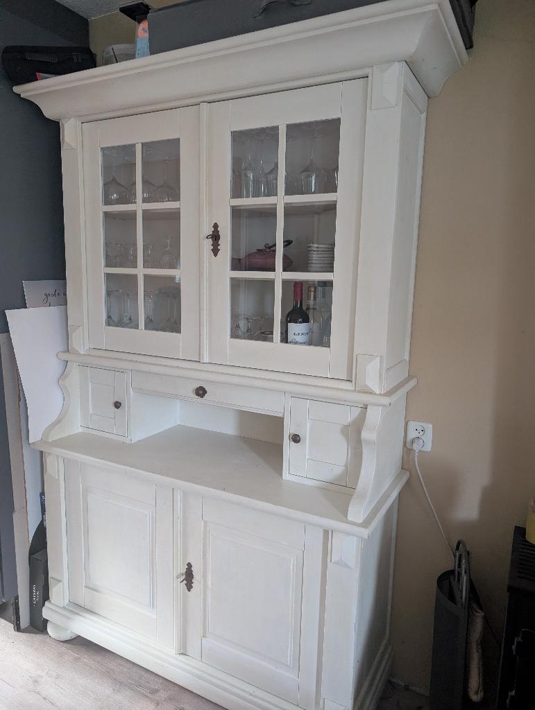 Buffetkast, Huis en Inrichting, Kasten | Buffetkasten, Ophalen, Glas, Gebruikt, 200 cm of meer