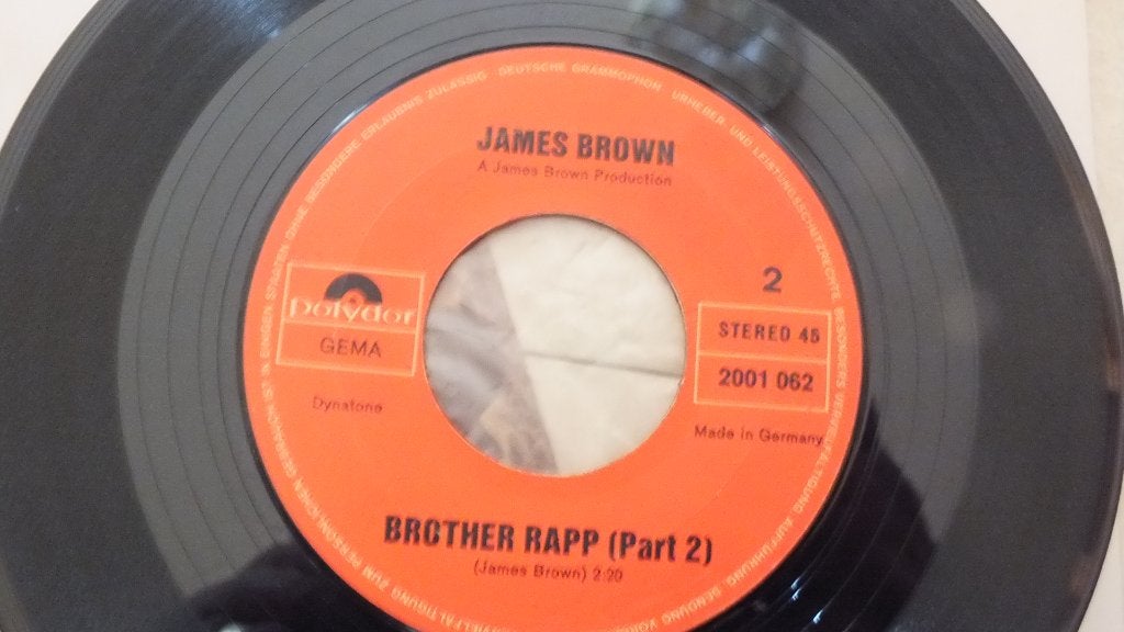 James Brown Brother Rapp Pt.1&2 (Release 1970 Germany 45 ), Gebruikt, 7 inch, Originele persing, Ophalen of Verzenden