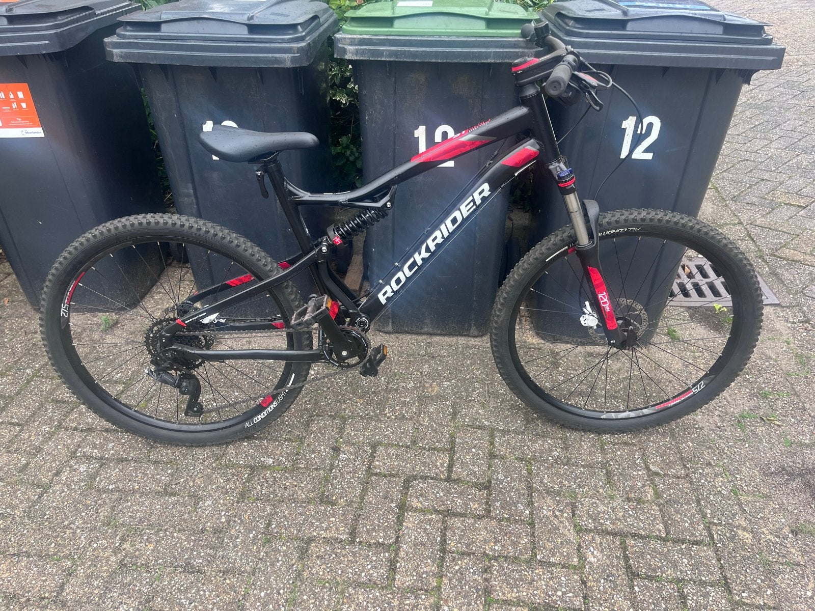 Rockrider ST 520 Mountainbike - Full Suspension, Fietsen en Brommers, Overige merken, Gebruikt, Ophalen of Verzenden, Schijfrem