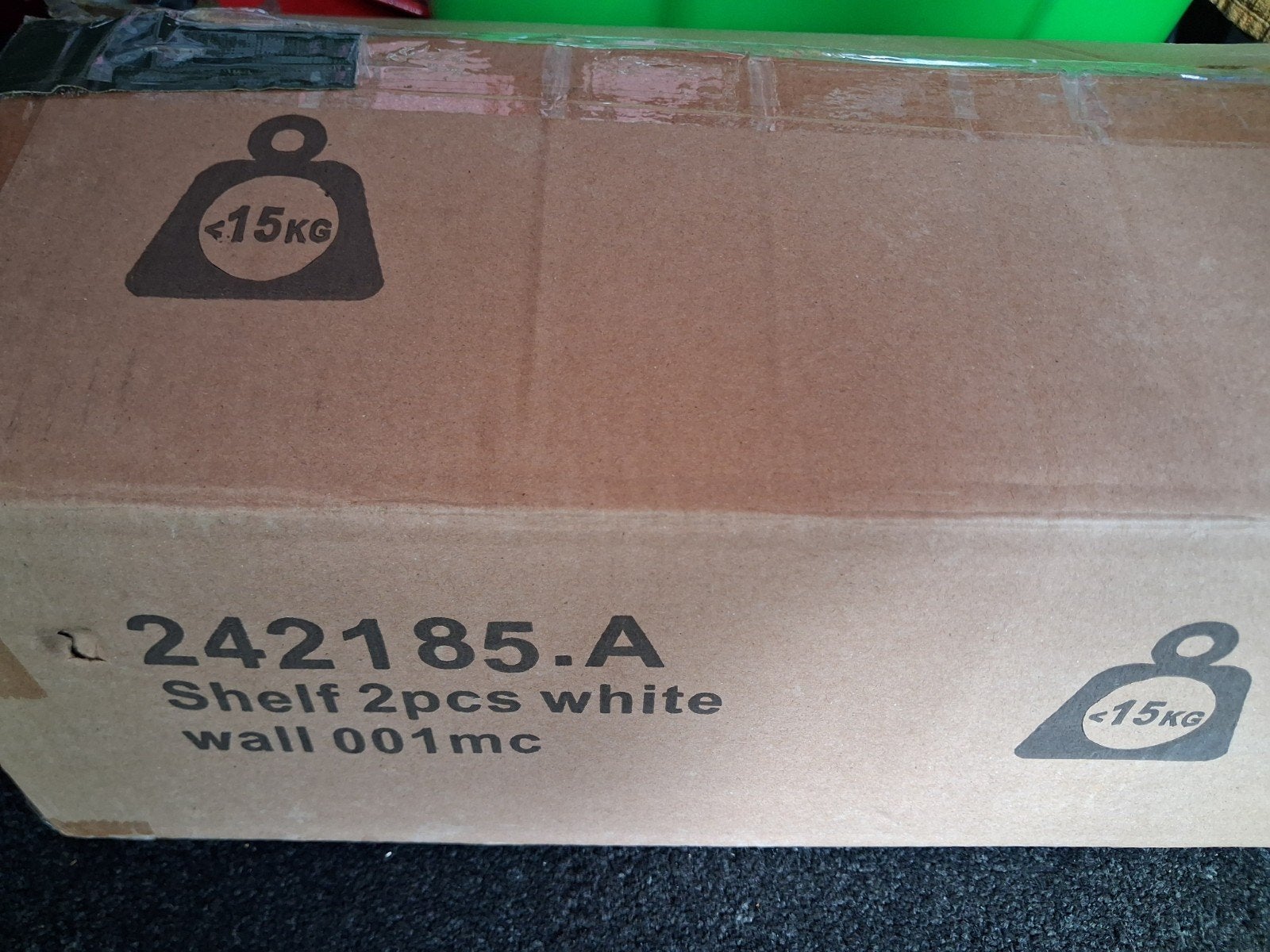 2 nieuwe witte wandplanken, Ophalen, Nieuw