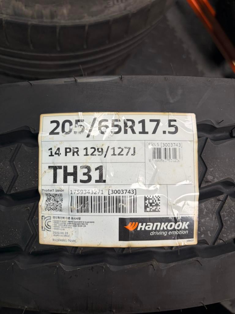 1x 20565175 205/65/17.5 hankook, Velg(en), Nieuw, 17 inch, Personenwagen