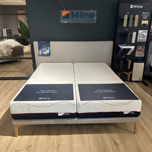 Mline Element Bed Mind Exclusief Matras - 180x210cm, Ophalen of Verzenden, 180 cm, 210 cm, Beige
