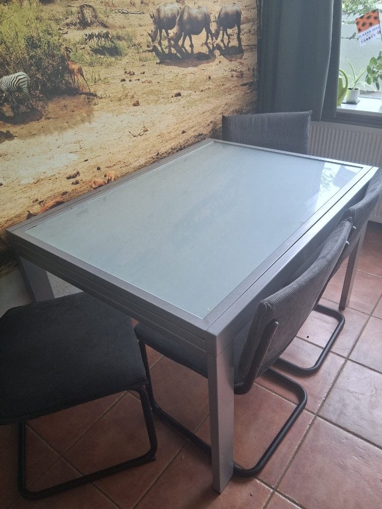 Eetkamertafel, Huis en Inrichting, Tafels | Eettafels, Gebruikt, 50 tot 100 cm, 150 tot 200 cm, Vijf personen of meer, Rechthoekig