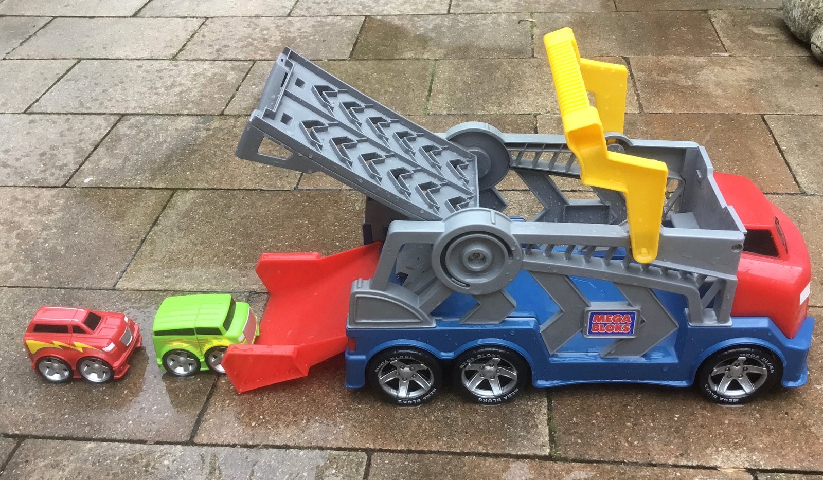 Speelgoeauto - oplegger, Ophalen, Zo goed als nieuw