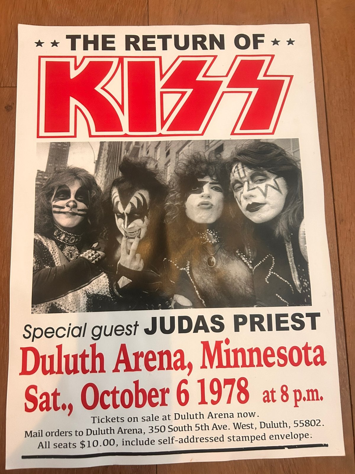 Kiss poster- gekocht in parijs, Verzamelen, Rechthoekig Staand, Ophalen of Verzenden, Zo goed als nieuw, A1 t/m A3