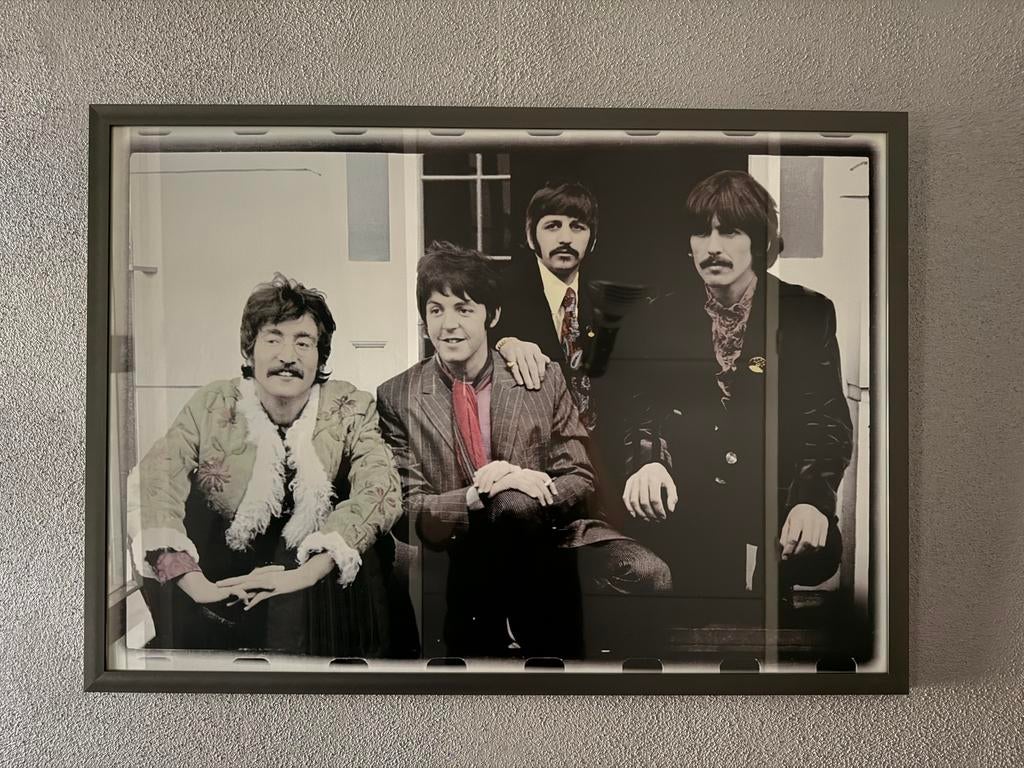 The Beatles poster met lijst, Ophalen, Gebruikt, Met lijst, Deurposter of groter