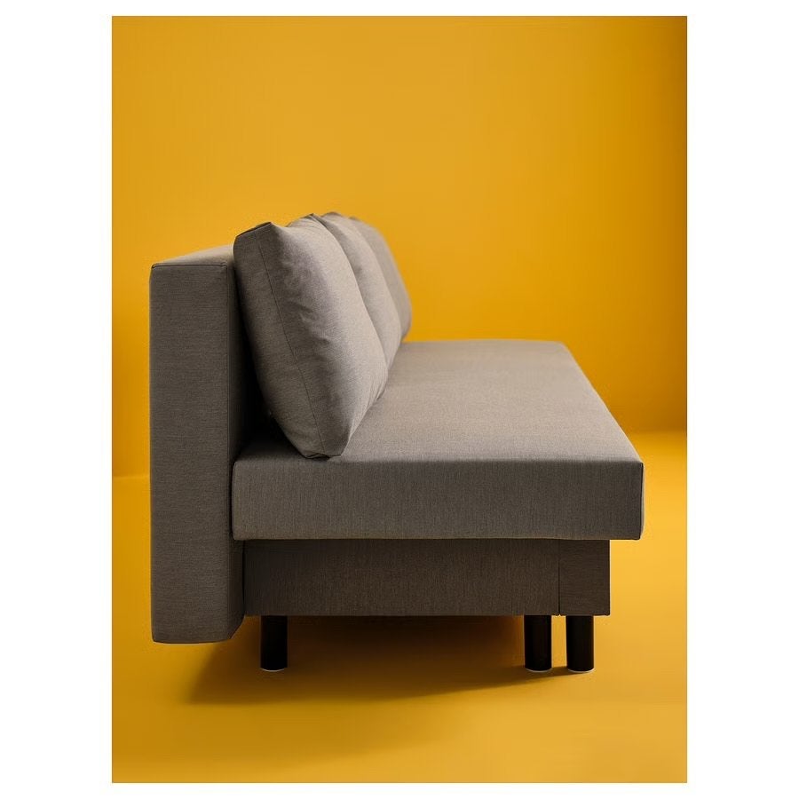 IKEA ÄLVDALEN slaapbank, grijs, 3-zits, Ophalen, Tweepersoons, Zo goed als nieuw, Overige maten