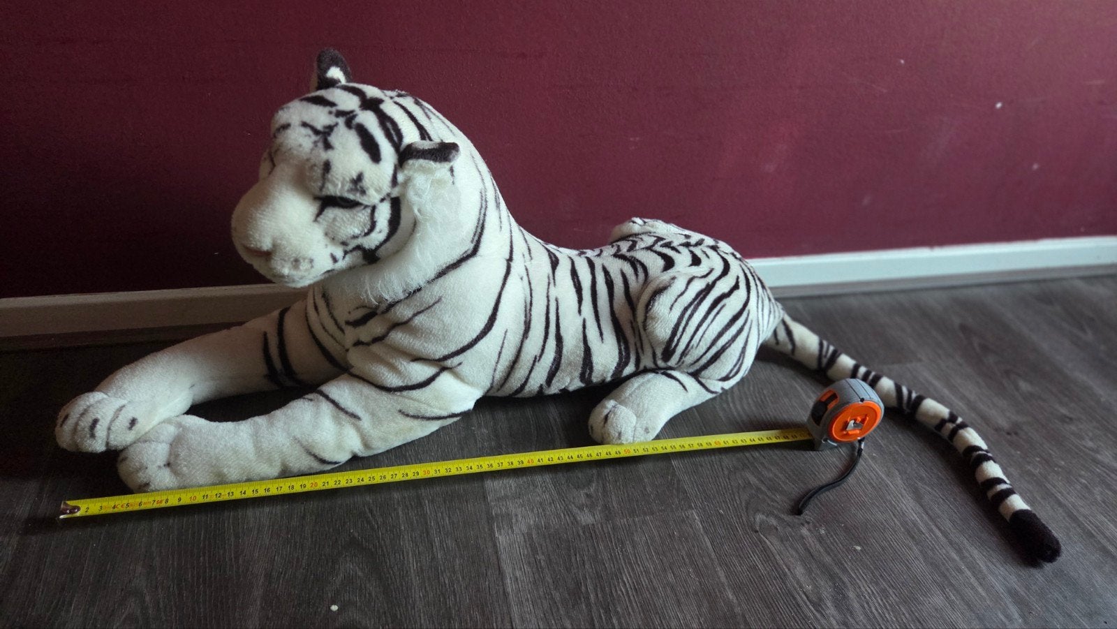 Witte tijger knuffel groot, Ophalen, Zo goed als nieuw, Jongen of Meisje