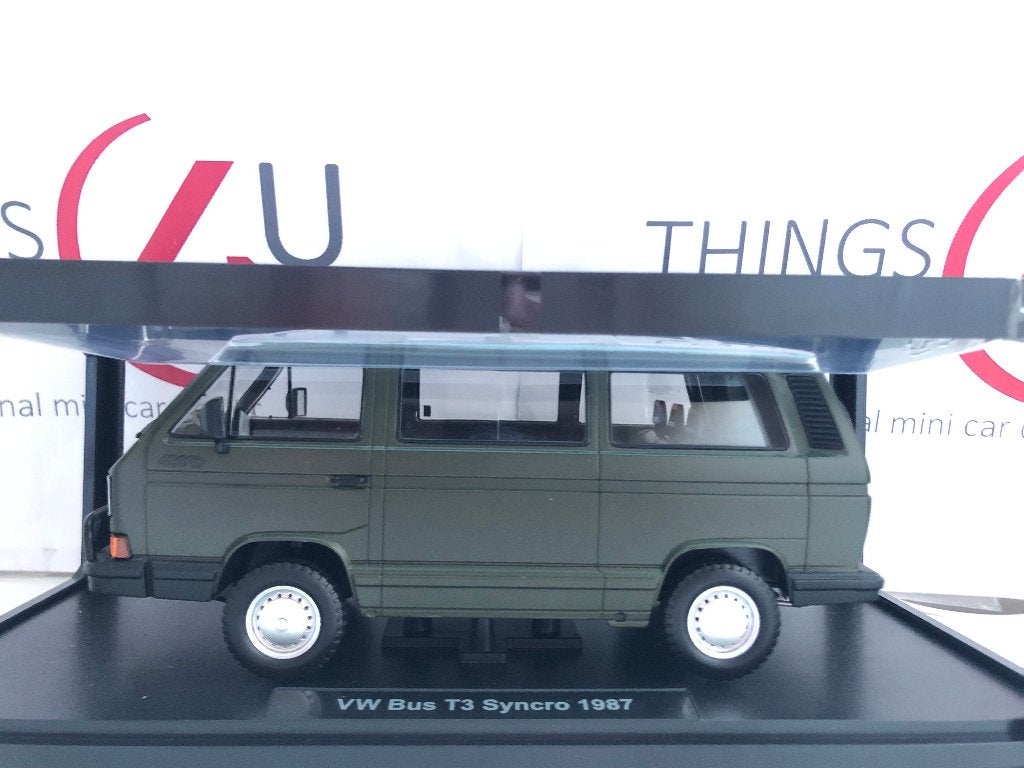 KK-Scale 1:18 Volkswagen T3 Syncro 1987 matt olijfgroen, Ophalen of Verzenden, Nieuw, Auto, Overige merken
