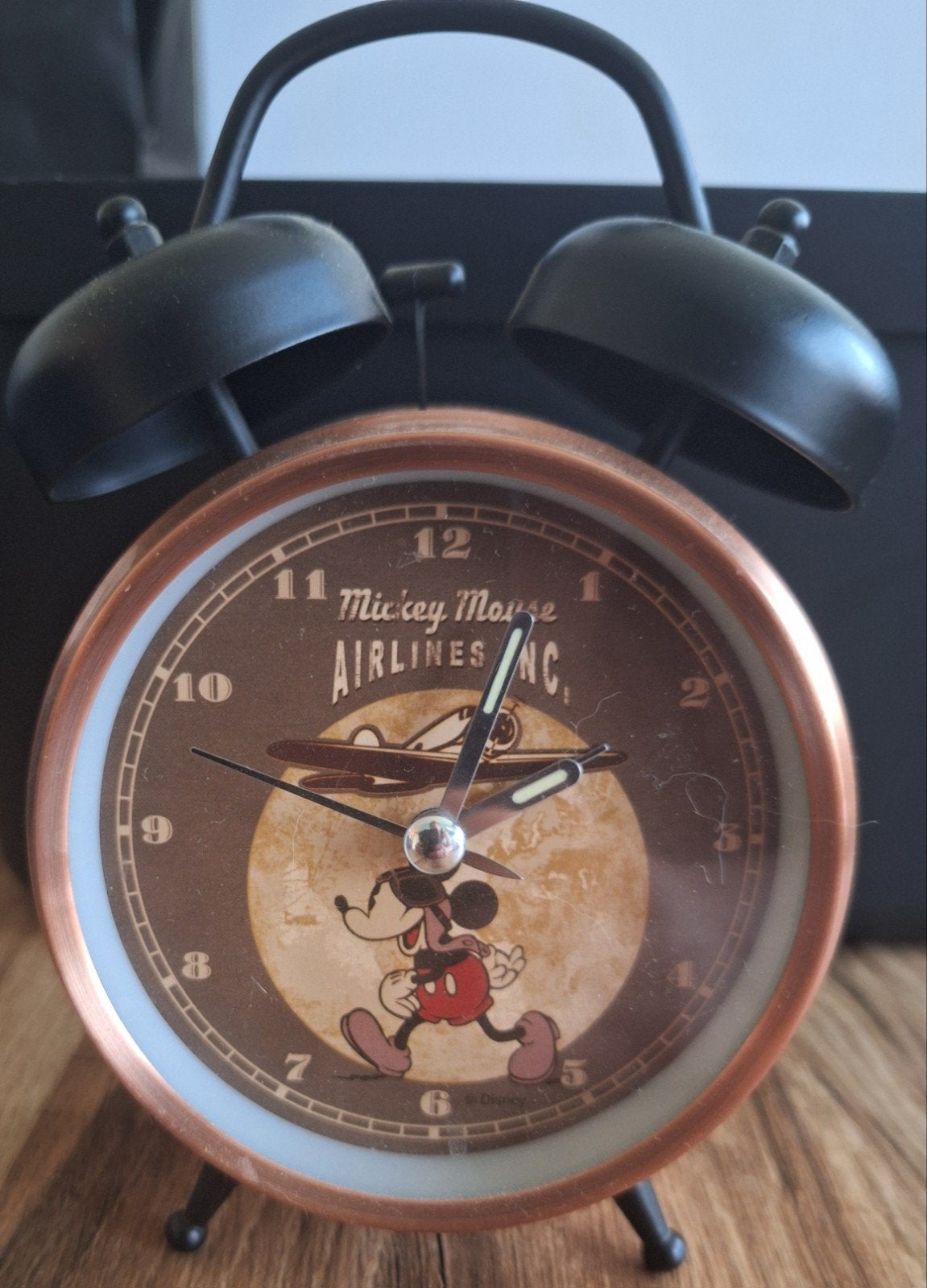 Mickey Mouse Airlines Wekker - Vintage Stijl, Ophalen, Gebruikt