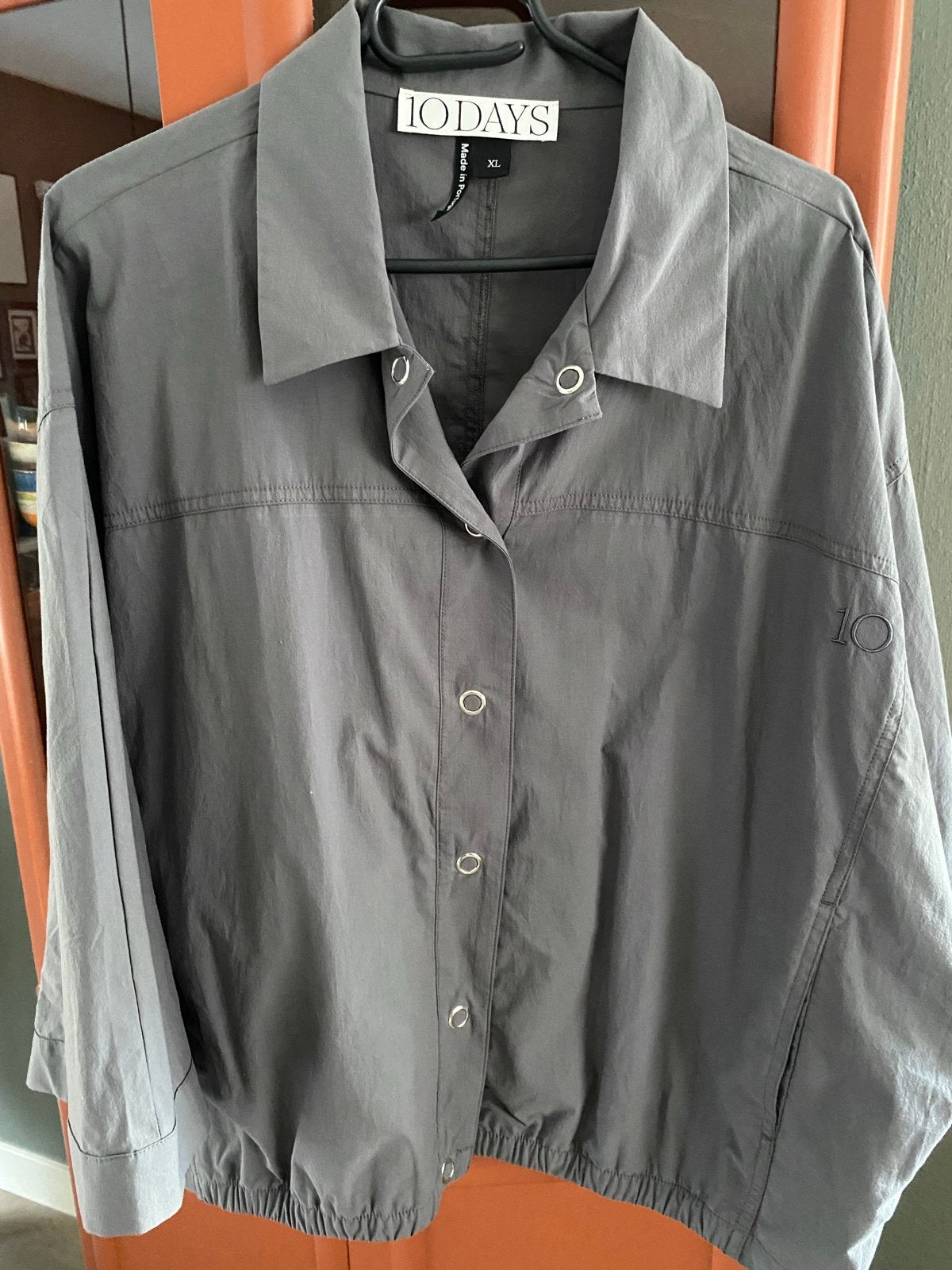 10 DAYS Overshirt/Jasje - Maat XL - Grijs, Kleding | Dames, Jassen | Zomer, Ophalen of Verzenden, Nieuw, Maat 46/48 (XL) of groter