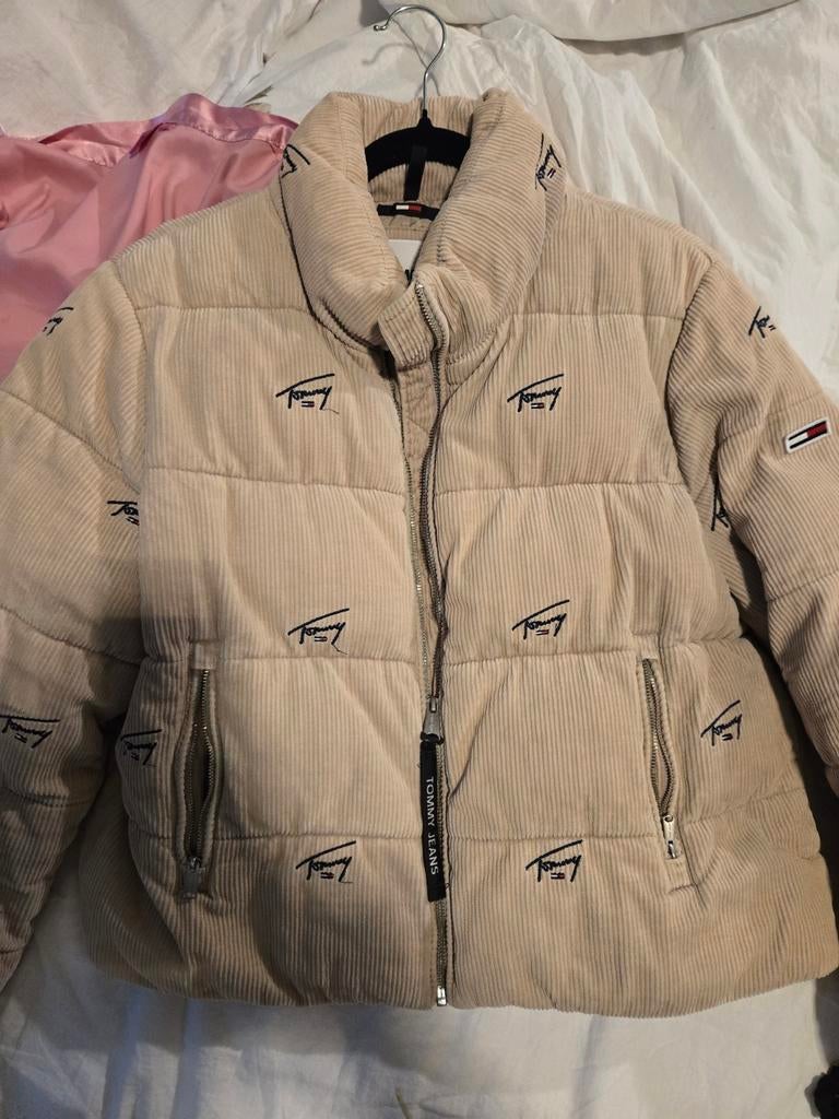 Tommy Hilfiger Dames Jas Maat L - Goede Kwaliteit, Beige, Maat 42/44 (L), Ophalen of Verzenden, Gedragen