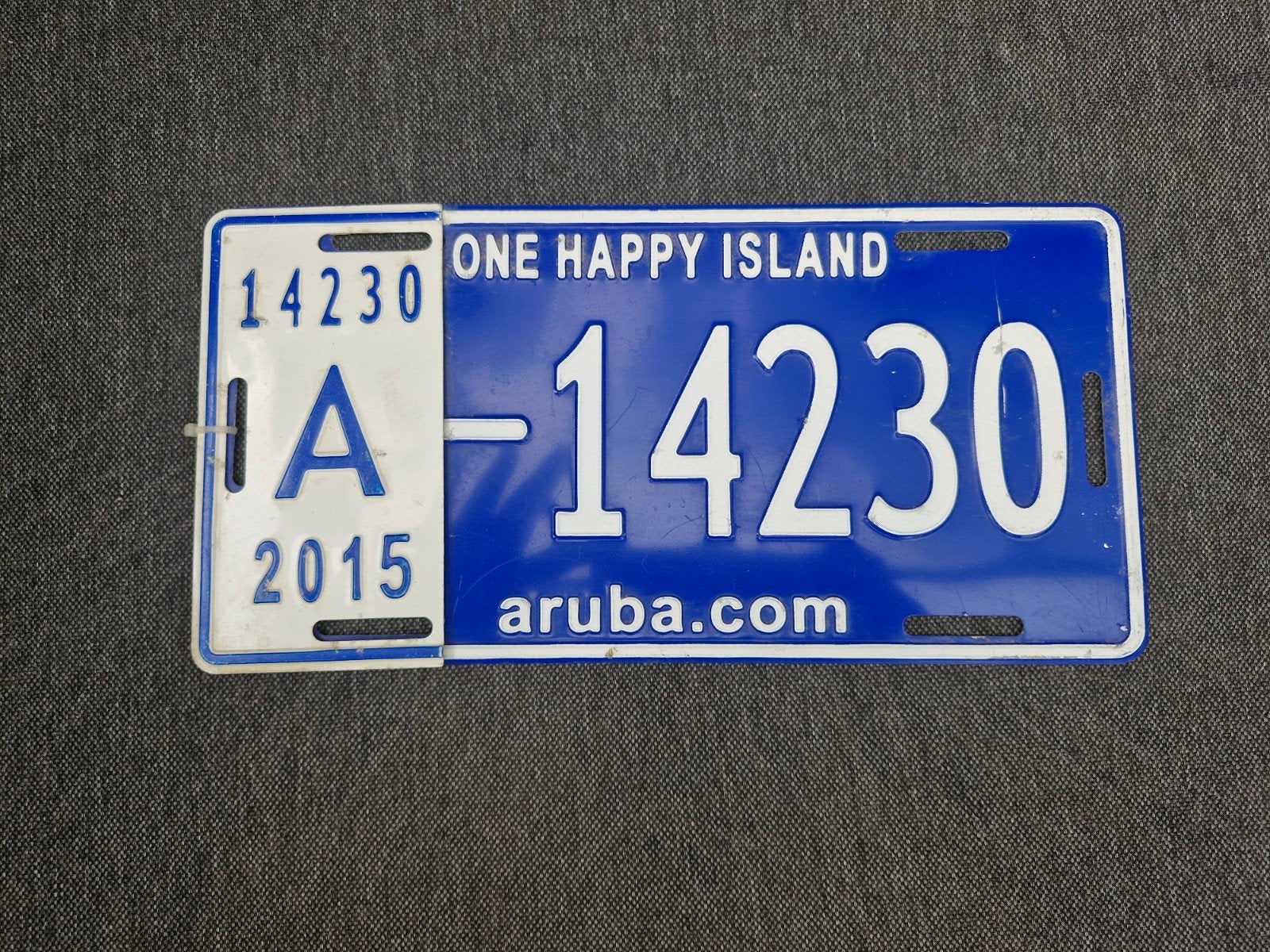Aruba kentekenplaat nummerbord Nummerplaat License plate, Verzenden, Gebruikt, Auto's