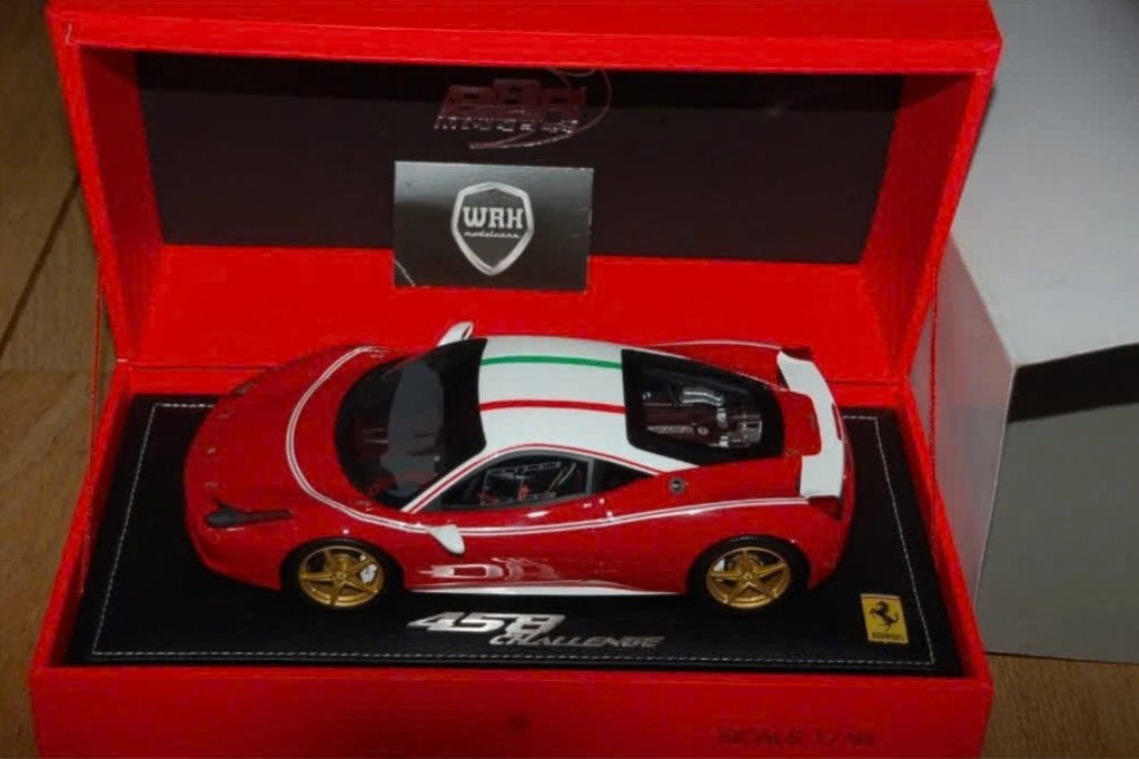 1:18 FERRARI 458 TAILOR MADE LAUDA BBR see info WRH, Hobby en Vrije tijd, Ophalen of Verzenden, Zo goed als nieuw, Auto, Overige merken