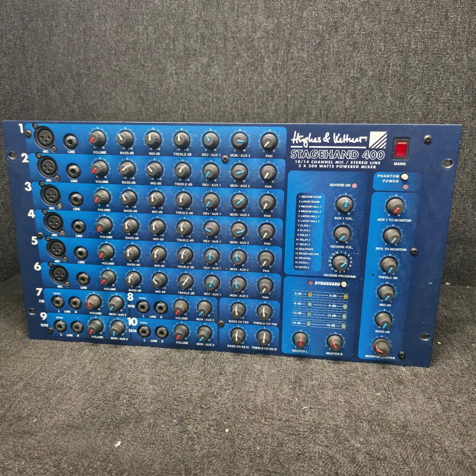 Hughes & Kettner STAGEHAND 400 powered mixer, Ophalen of Verzenden, Overige merken