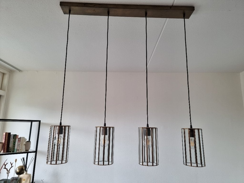 Hang lamp, Ophalen, Zo goed als nieuw, Glas, GU10