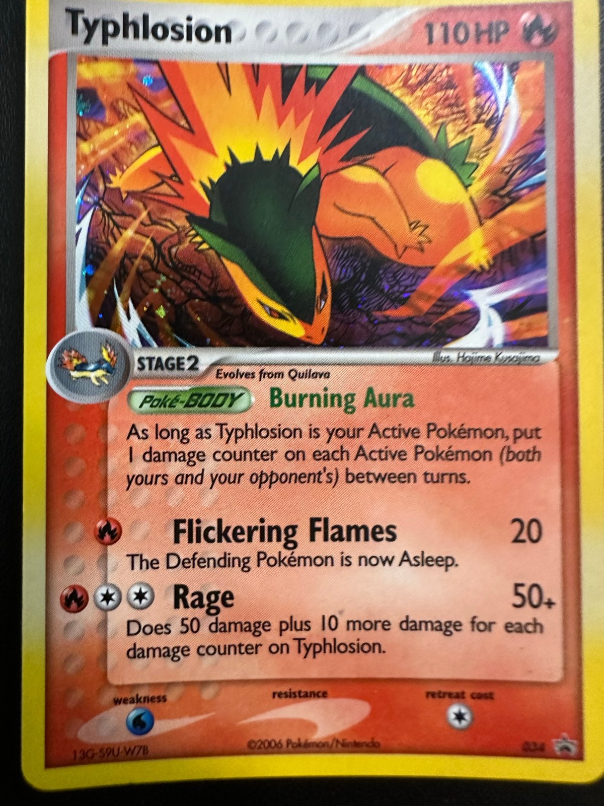 Typhlosion 34 Holo Black Star Promo (NP) - 2006, Ophalen of Verzenden, Zo goed als nieuw