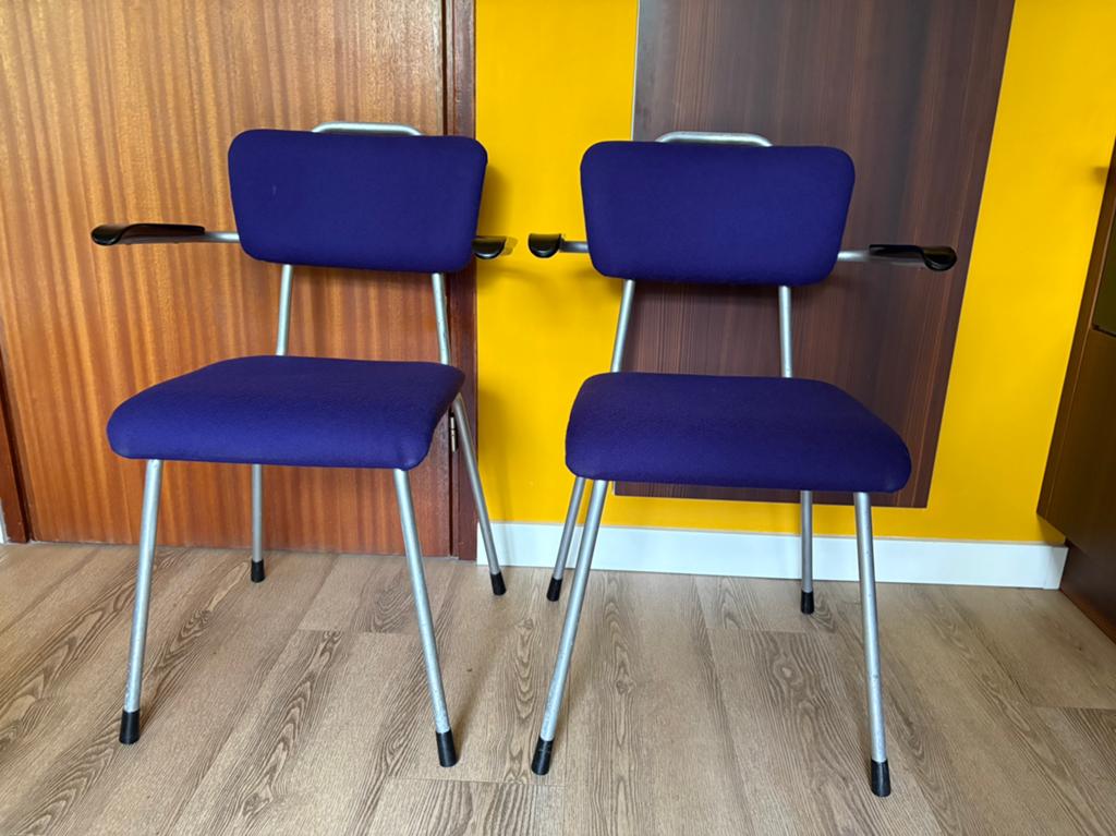 Set van 2 vintage buisframe stoelen, Ophalen, Gebruikt, Twee, Overige kleuren