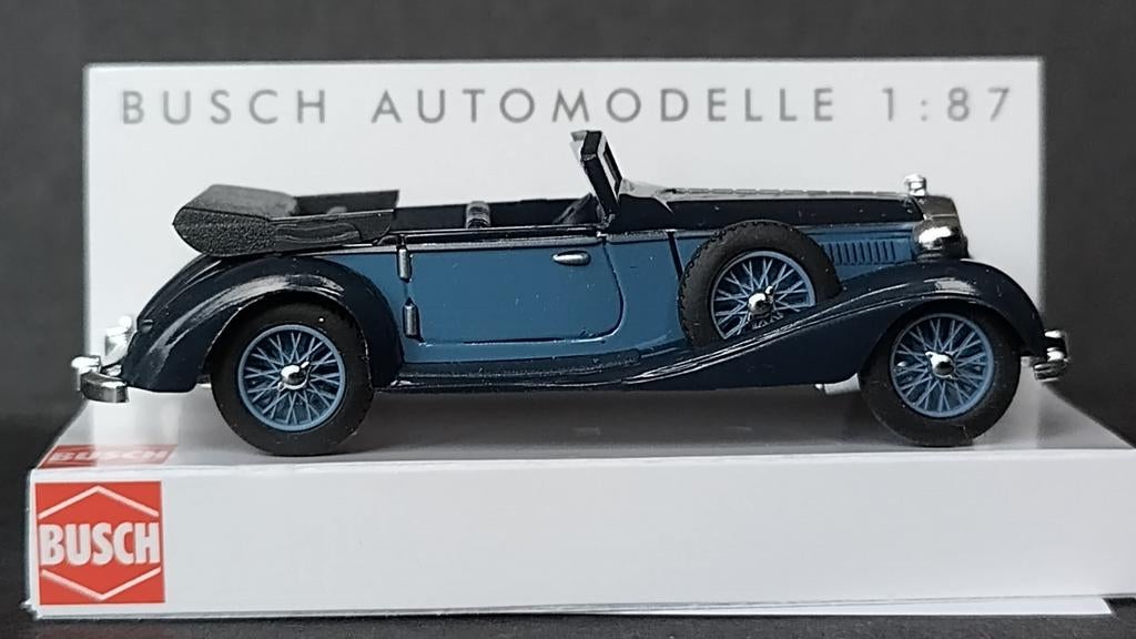 Horch 853 Cabrio 1:87 H0 Busch Pol, Overige merken, Busch Gmbh, Auto, Verzenden