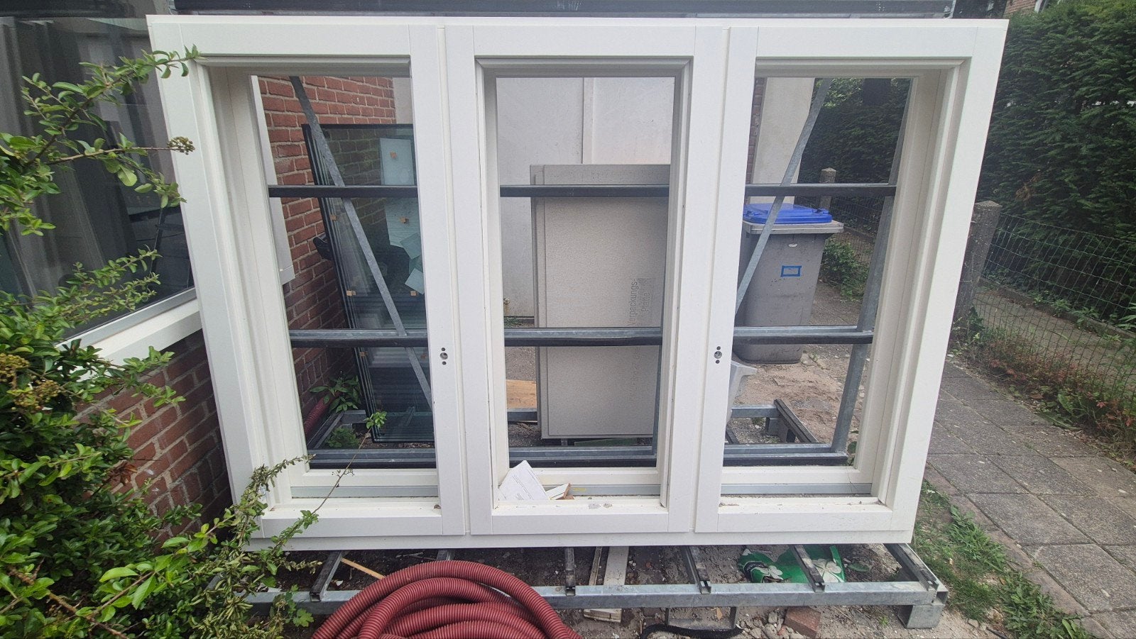 Twee nieuwe hardhouten kozijnen, Ophalen, 150 tot 225 cm, Hout, Raamkozijn