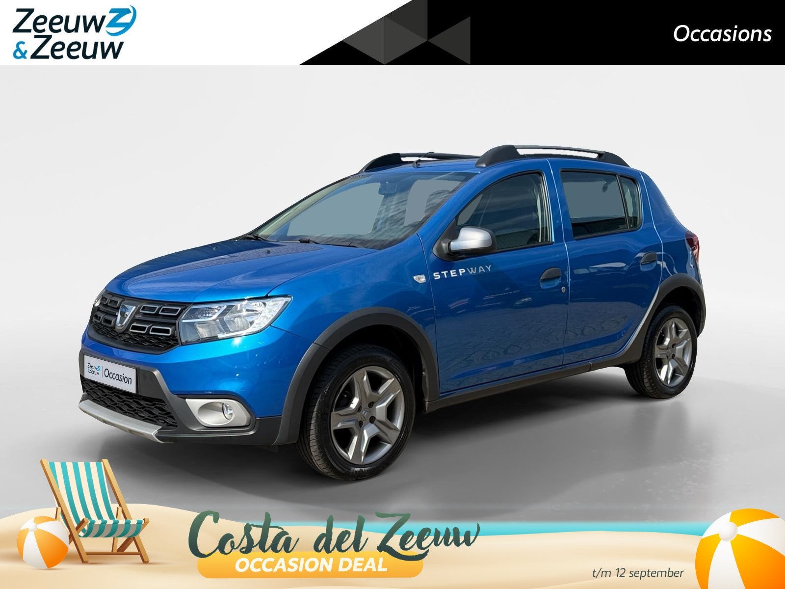 Dacia Sandero 0.9 TCe SL Stepway | Cruise control | Elektr., Auto's, Dacia, Voorwielaandrijving, Stof, Blauw, Bedrijf