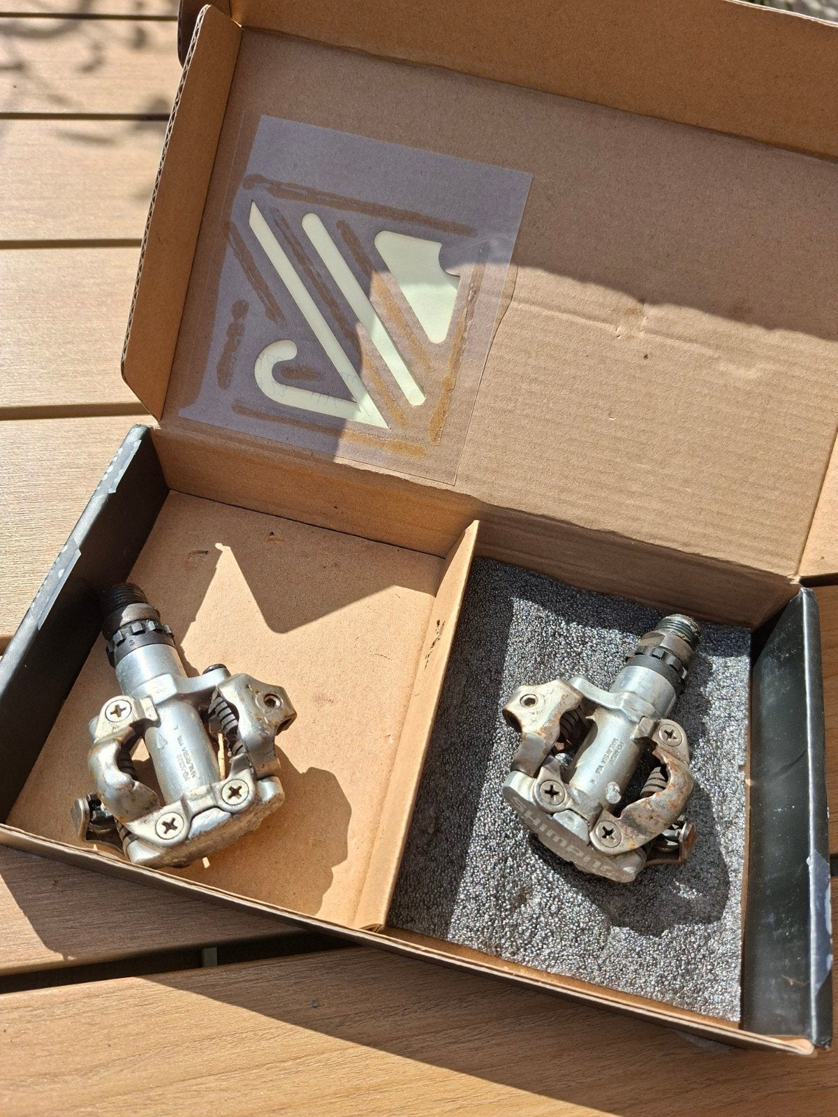 Shimano SPD pedalen - Gebruikt maar functioneel, Fietsen en Brommers, Fietsonderdelen, Crankstel of Pedalen, Gebruikt, Stadsfiets