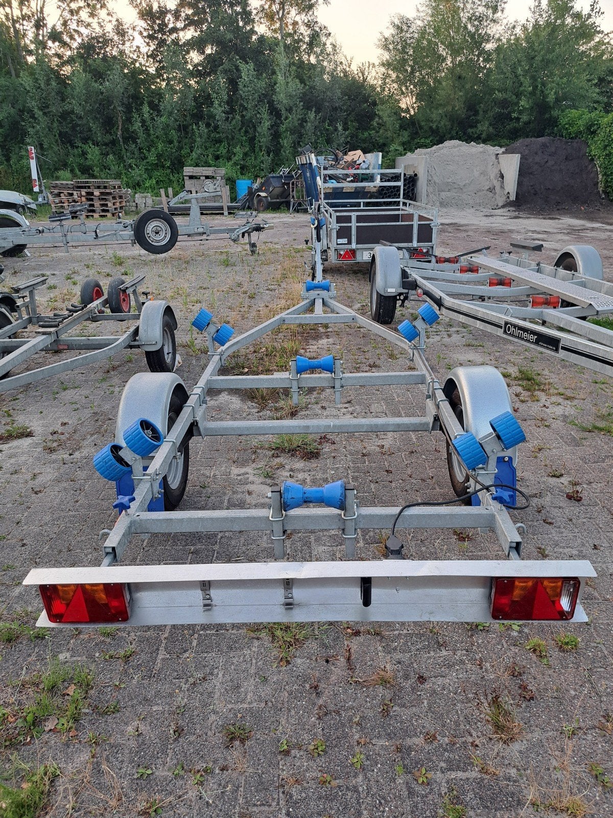 Mooie zgan itrailer boottrailer te koop!, Ophalen, Minder dan 1500 kg, Sloepentrailer, Kantelbaar