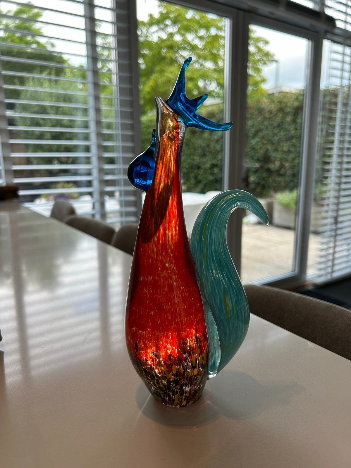 Fifth Avenue Crystal Glazen Haan Beeld - 26 cm, Antiek en Kunst, Ophalen of Verzenden