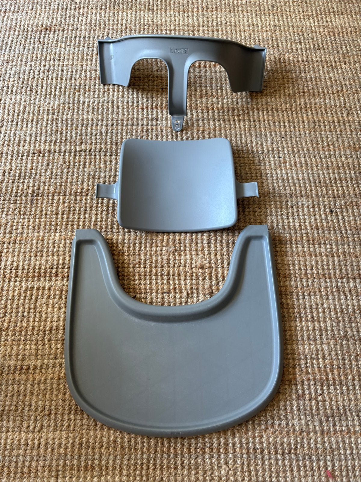 Stokke Tripp Trapp Baby Set en Tray - Grijs, Ophalen, Gebruikt, Meegroeistoel, Afneembaar eetblad
