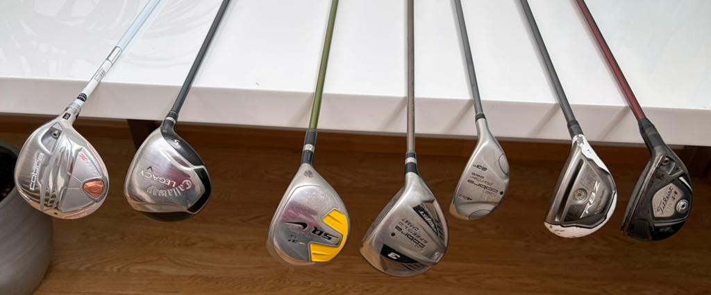 Golfclubs, woods, houten, hybride, Ophalen of Verzenden, Gebruikt, Club, Overige merken