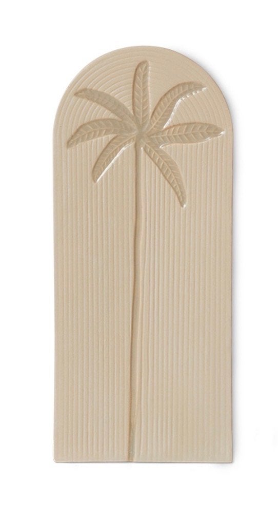 HKliving Stoneware Wandtegel Palm - Nieuw, Beige, Nieuw, Steen/keramiek, Ophalen of Verzenden