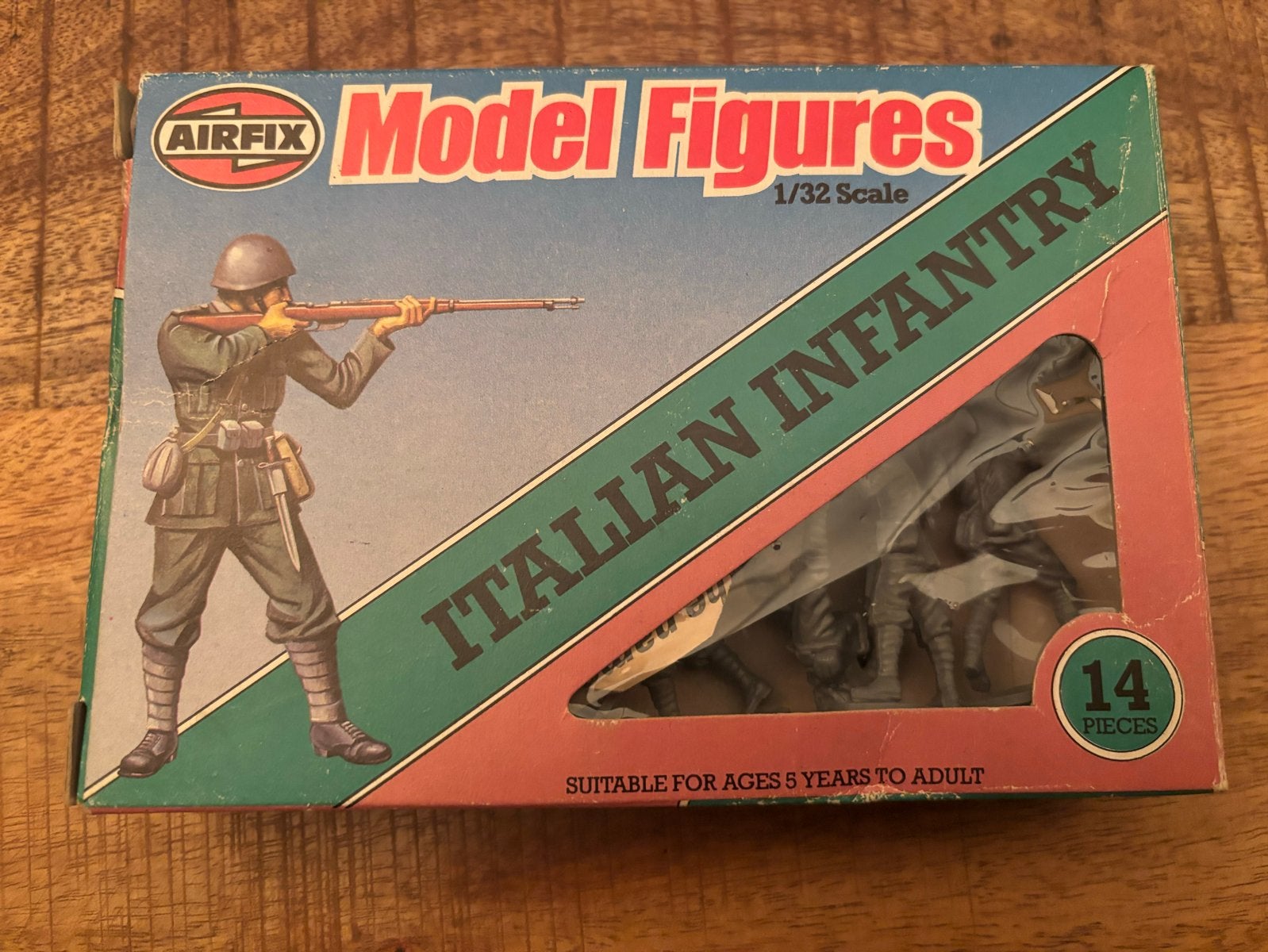 Airfix Italiaanse Infanterie - Zeldzame Jaren '80 Set, Hobby en Vrije tijd, Modelbouw | Figuren en Diorama's, Ophalen of Verzenden