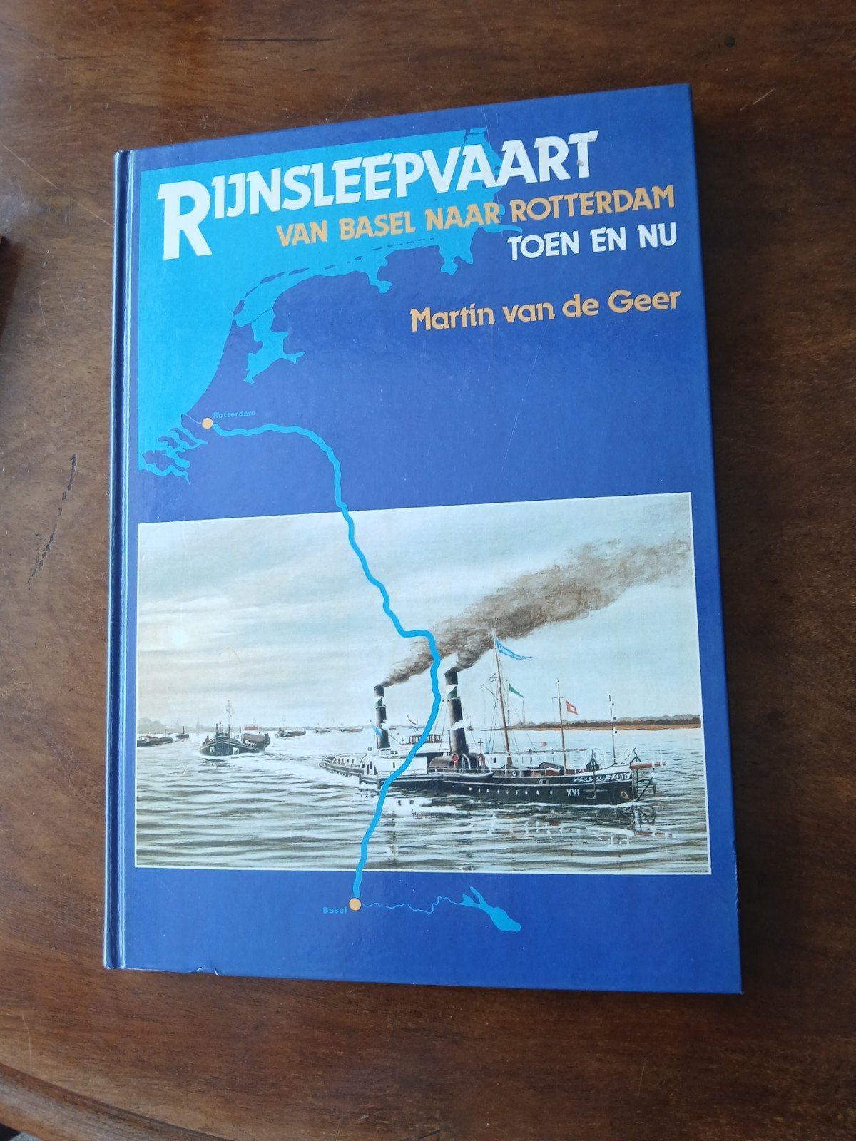 WD015 Rijnsleepvaart: Van Basel naar Rotterdam, Gelezen, Martin van de Geer, Ophalen of Verzenden, Boot