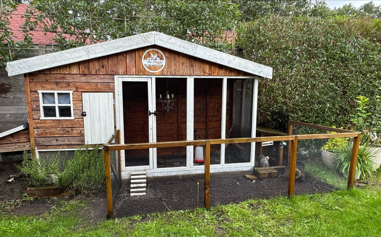 Mooie ruim kippenhok met buitenren, Dieren en Toebehoren, Ophalen, Zo goed als nieuw, Kippenhok of Kippenren