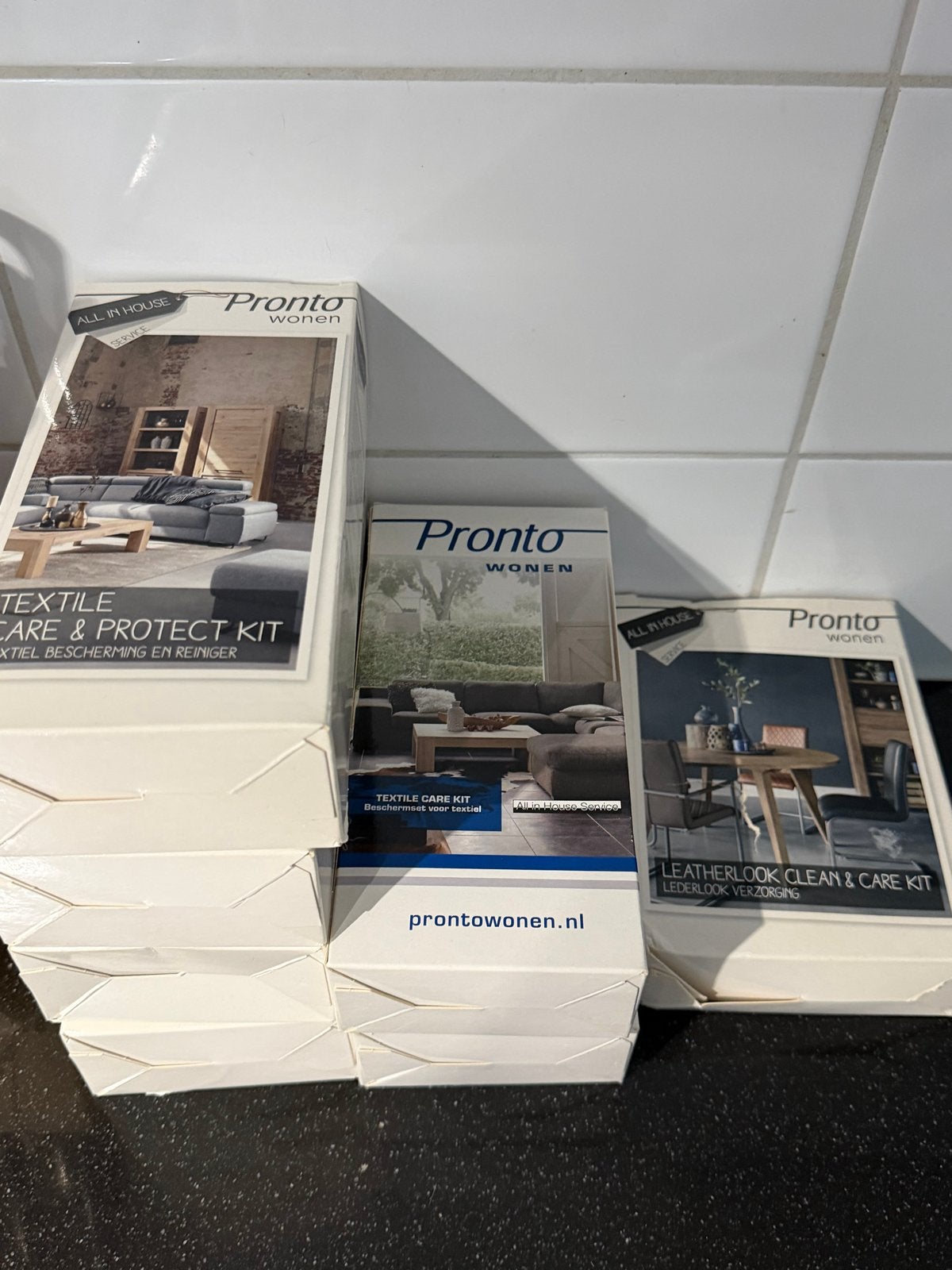 Pronto Wonen Onderhoudskits: Textiel & Lederlook, Huis en Inrichting, Ophalen, Nieuw