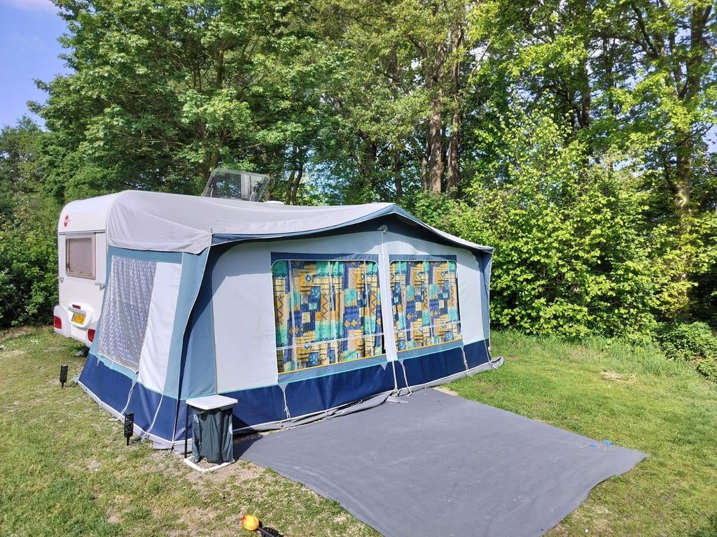 Dorema voortent met luifel, omloopmaat 11, diepte 240cm, Caravans en Kamperen, Voortenten en Luifels, Gebruikt, Dorema, Ophalen