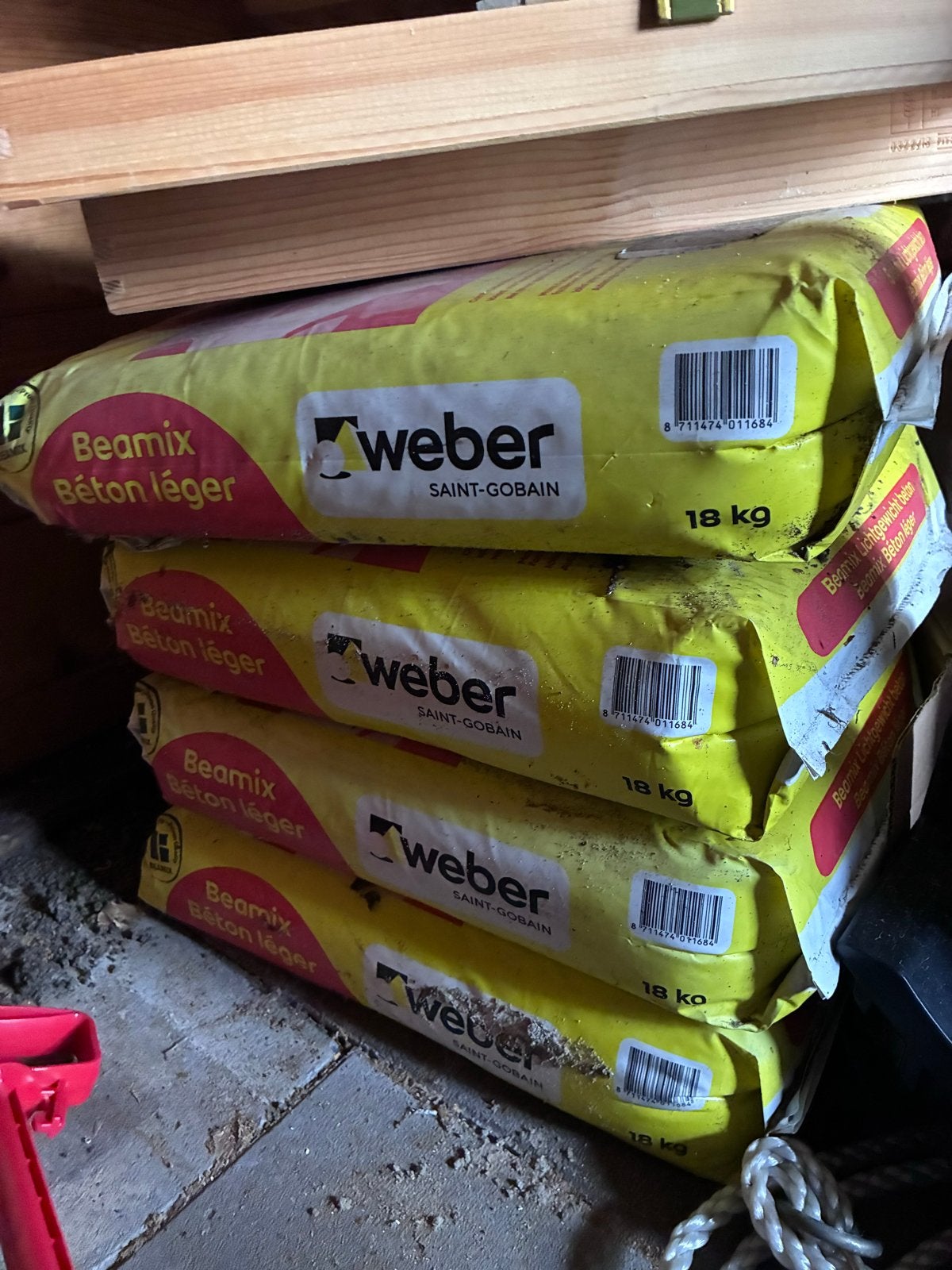 Weber Beamix Beton Léger 18kg zakken 4 stuks, Ophalen, Nieuw