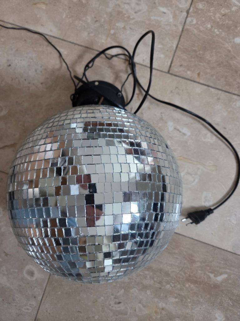 spiegelbol, Muziek en Instrumenten, Licht en Laser, Ophalen, Gebruikt, Discobol