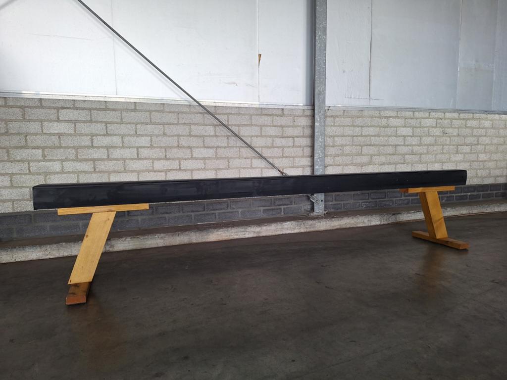 Turnbalk - 295 cm lang, waterdicht, Sport en Fitness, Turnen, Ophalen, Materiaal, Zwart, Maat 36 t/m 42