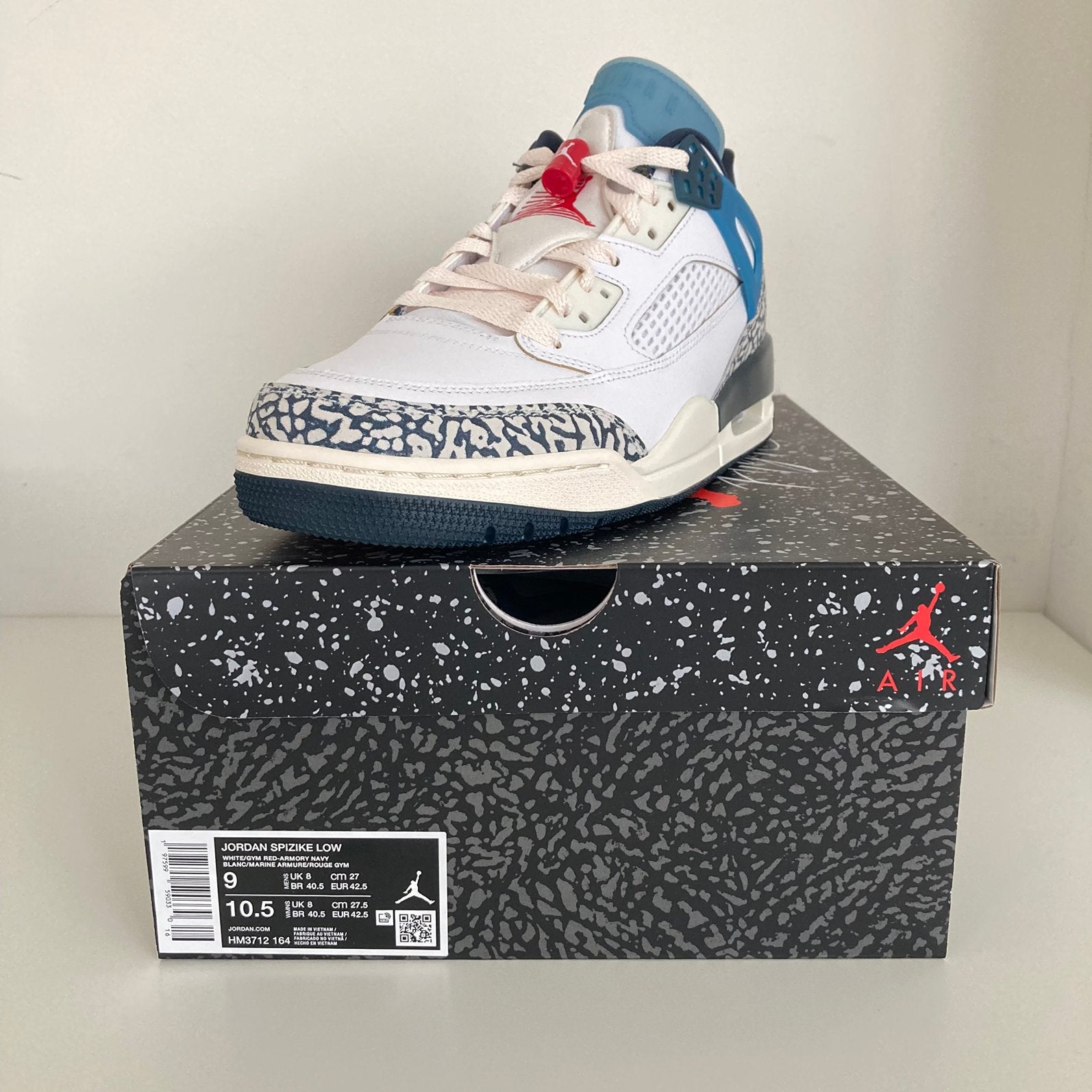 Jordan Spizike Low - Red-Armory Navy (42.5), Ophalen of Verzenden, Nieuw, Sneakers of Gympen