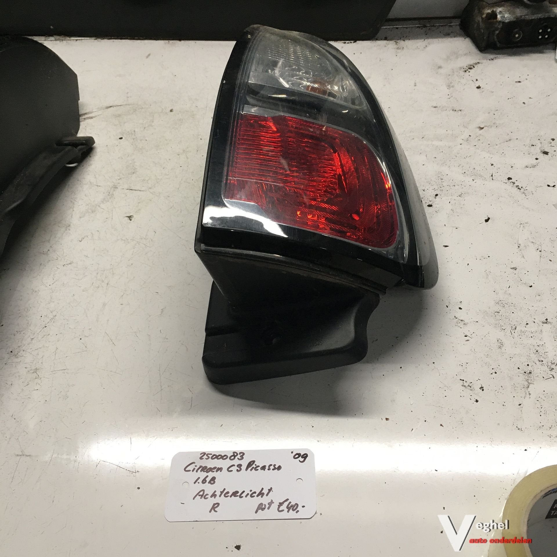 Citroen C3 Picasso 1.6 B 2009 2500083  Achterlicht Links of, Gebruikt, -, -, Ophalen of Verzenden
