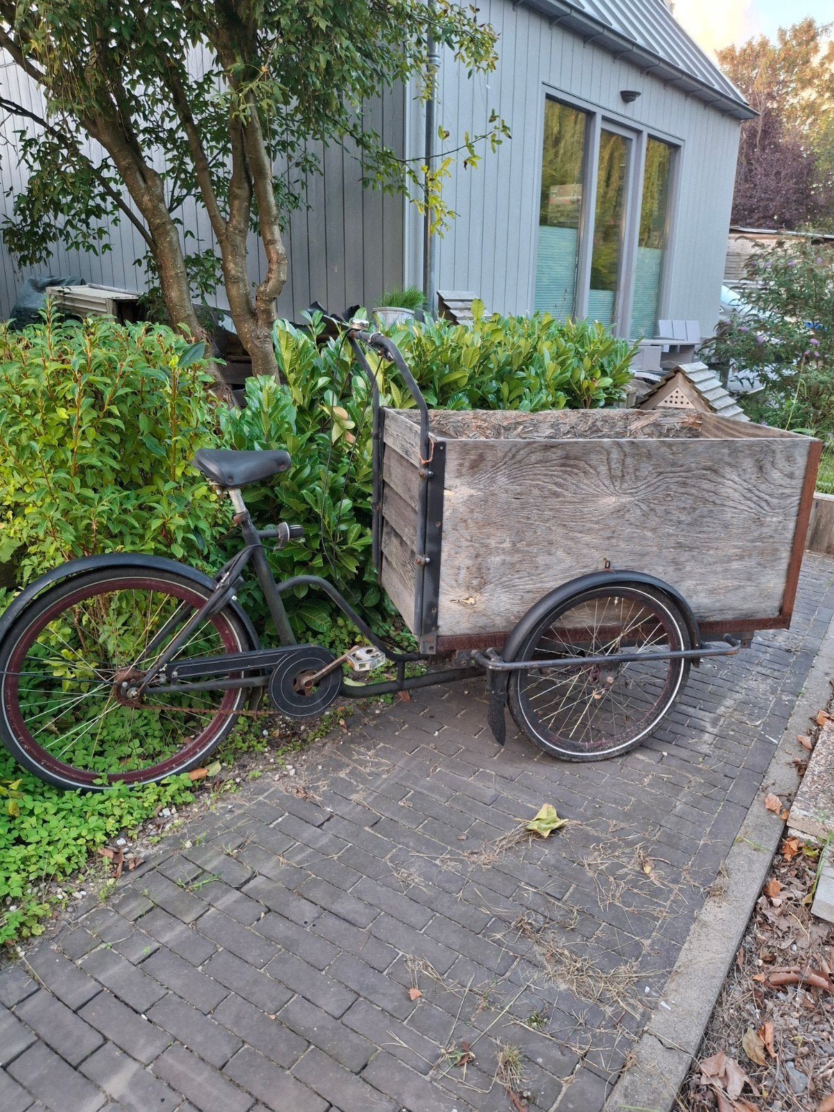 Robuuste bakfiets voor goederen of projecten, Terugtraprem, Gebruikt, Goederen, Ophalen