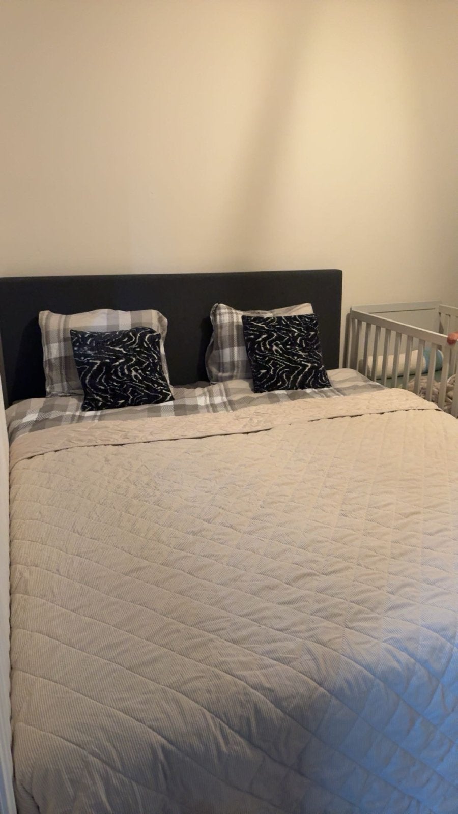 Tweepersoonsbed 180x210, Ophalen, 210 cm, Tweepersoons, Zo goed als nieuw