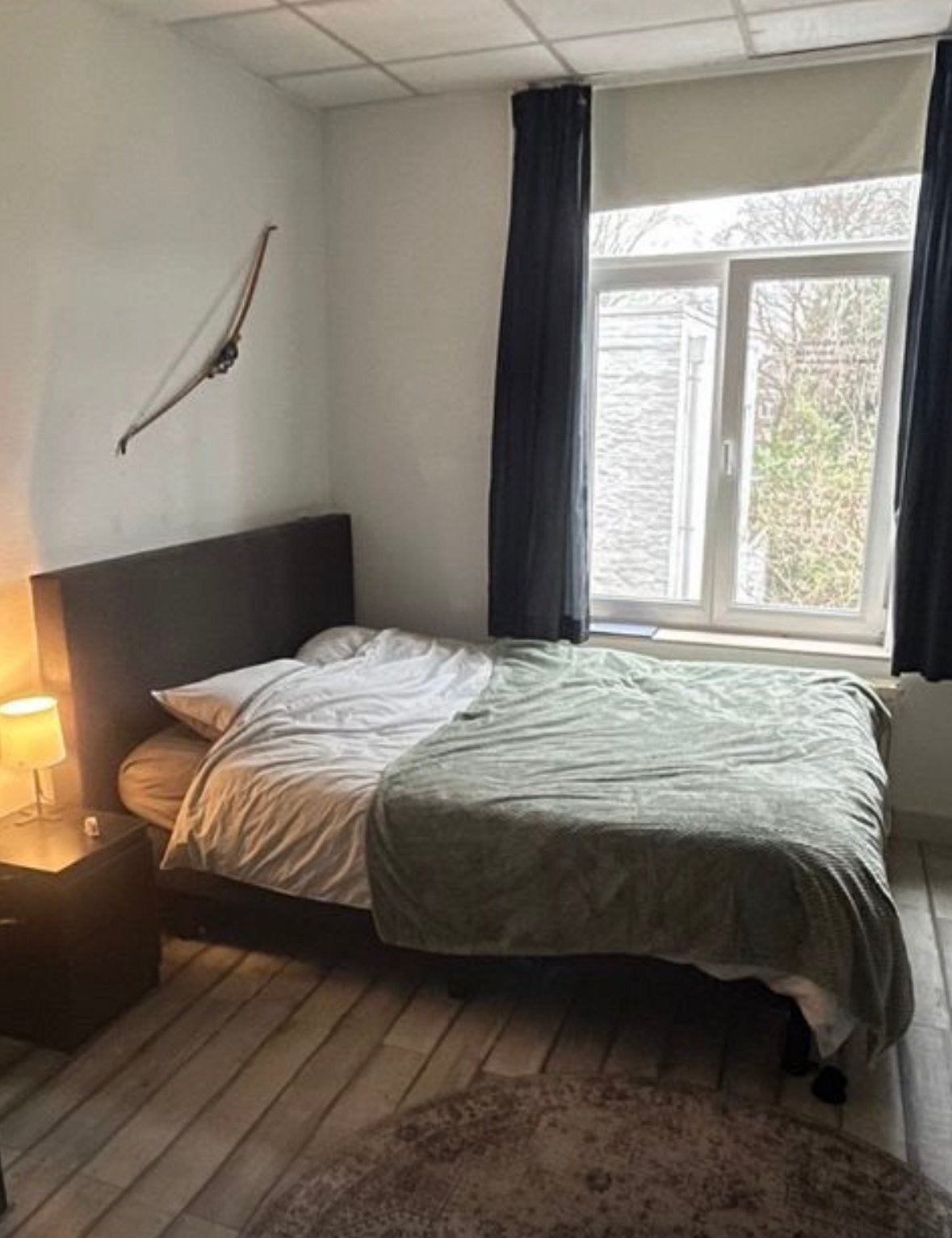 Boxspring 160x200 cm inclusief matras, Ophalen, Gebruikt, Tweepersoons, 200 cm