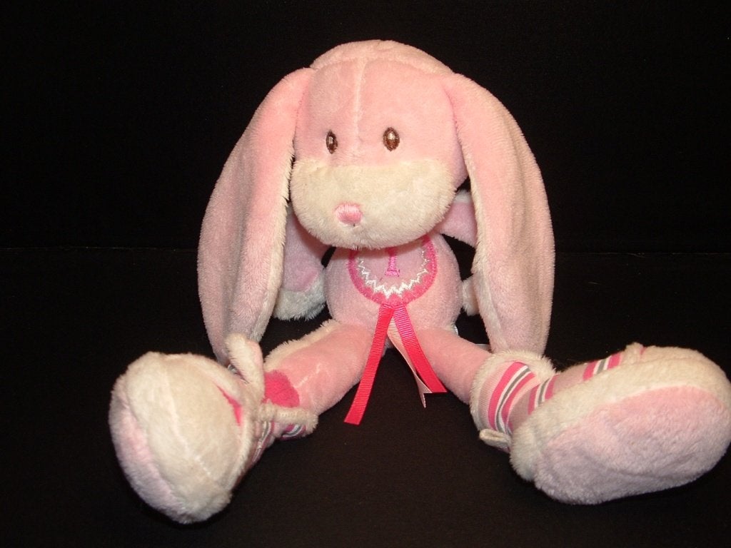 HAPPY HORSE KONIJN SPORTY CUDDLES VELOURS ROZE/WIT, Verzenden, Nieuw, Overige typen