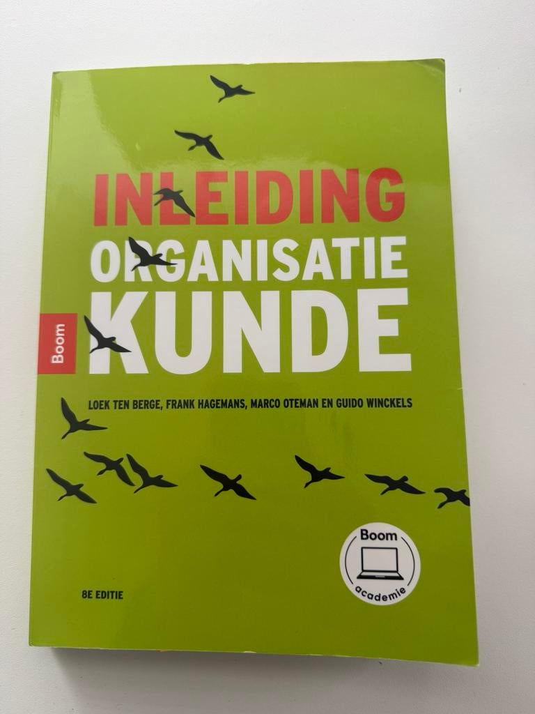 Inleiding Organisatiekunde, Boeken, Studieboeken en Cursussen, Ophalen of Verzenden, Beta, Gelezen, HBO