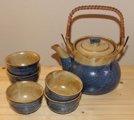 Theepot met 5 kommetjes 82148, Ophalen of Verzenden