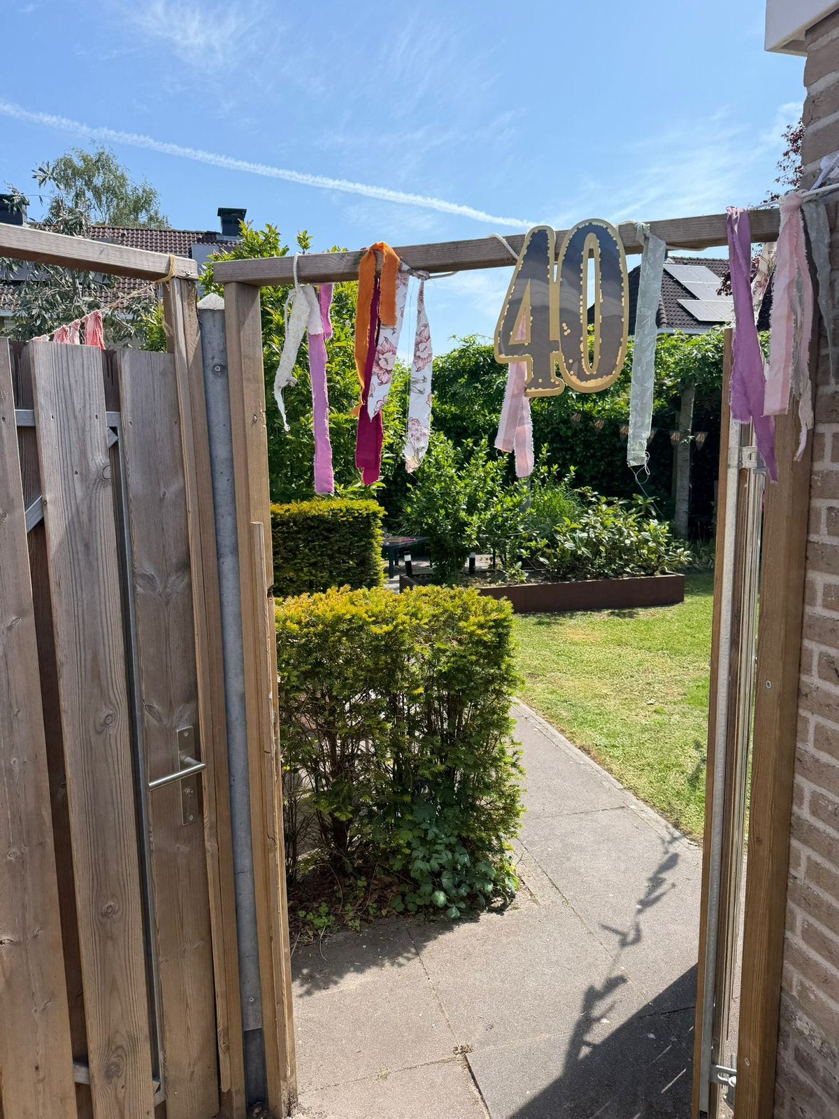 Vlaggenlijn te huur 75 en 25 meter, Ophalen, Zo goed als nieuw