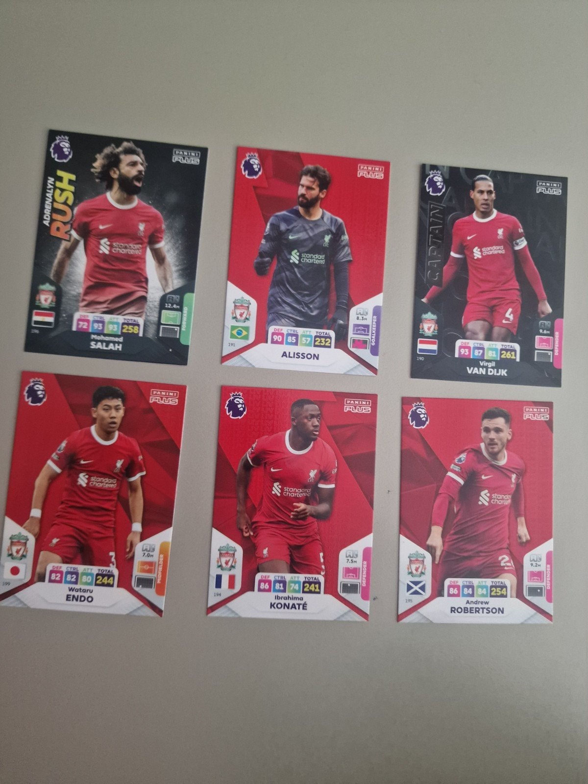 Panini Adrenalyn XL Premier League 2024 Liverpool kaarten, Ophalen, Zo goed als nieuw, Buitenlandse clubs, Spelerskaart