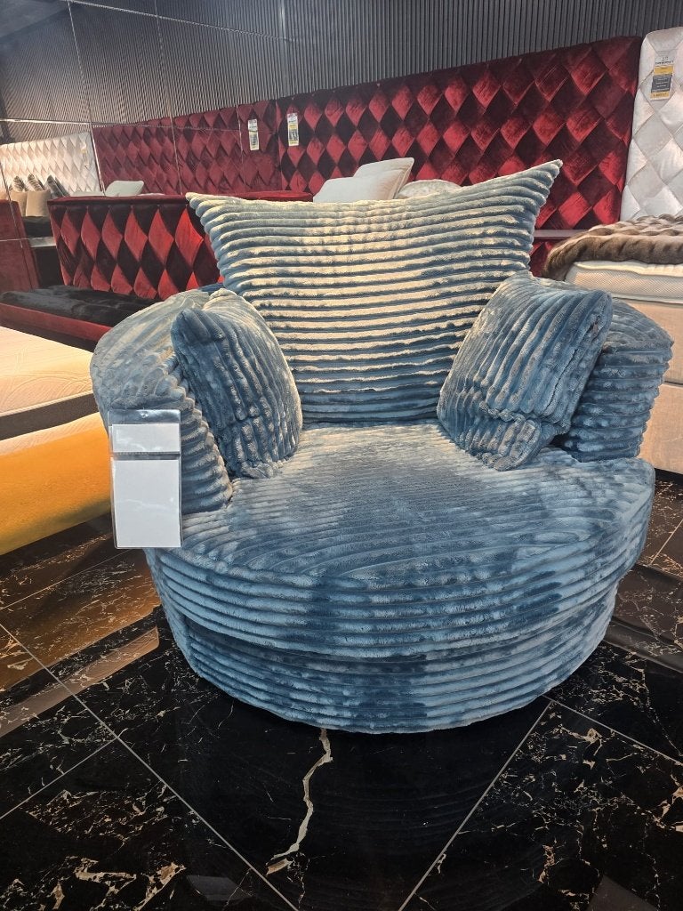 Grote luxe draaifauteuil – nieuw – superzacht & comfortabel, Ophalen, Nieuw, 125 cm of meer